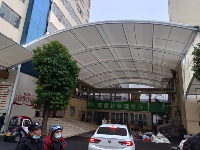 2026韶关推拉棚膜结构一体化厂家，厂区、园区停车棚工程承接-1